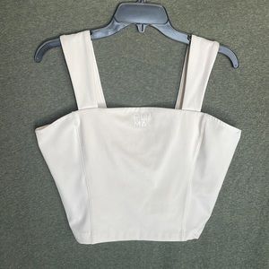 Cream Puma Workout Top